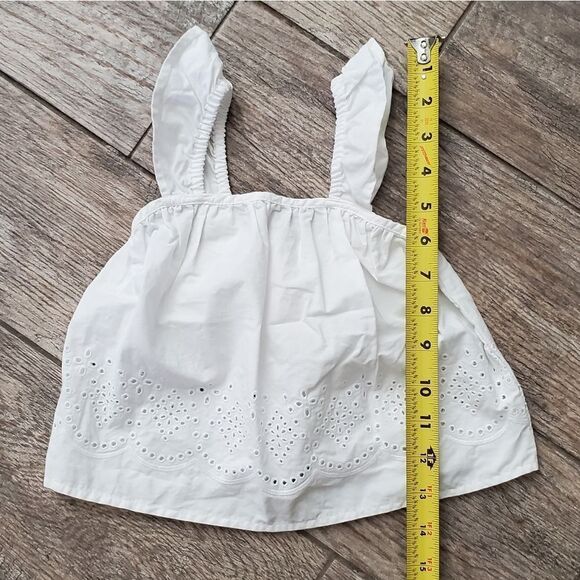 Crazy 8 white boho tank top Size 12-18 Months - Picture 2 of 9